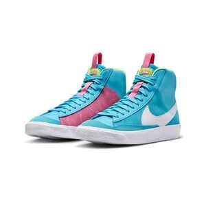 Nike Blazer Mid 77 dance. Youth 7 Ladies 8.5 Glow party!! Neon dance!!